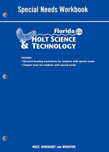 Stock image for Holt Science & Technology Florida: Special Needs Workbook Grades 8 Physical Science for sale by Iridium_Books