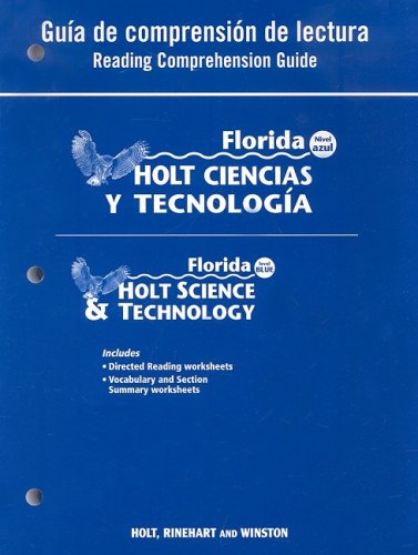 Stock image for Holt Science & Technology Florida: Spanish Reading Comprehension Guide Grade 8 Physical Science for sale by Iridium_Books