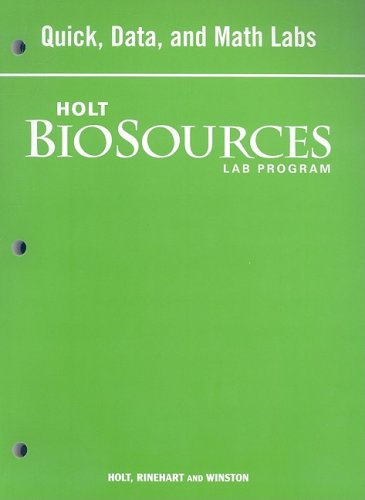Stock image for Holt Modern Biology: Quick, Data, and Math Labs (Holt Biosources Lab Program) for sale by Nationwide_Text