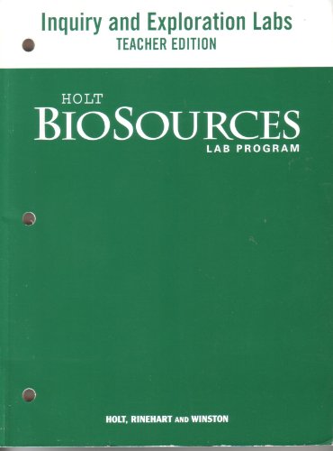 Stock image for Modern Biology: Inquiry and Exploration Labs Teacher Edition for sale by SecondSale