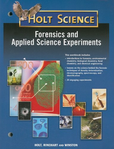 Imagen de archivo de Holt McDougal Science: Forensics and Applied Science Experiments Student Guide a la venta por SecondSale