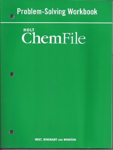 Stock image for Holt Chemfile Problem-solving Workbook: Problem Solving Workbook for sale by HPB Inc.
