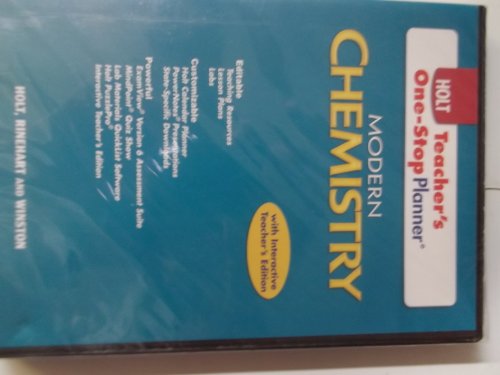 Stock image for Holt Modern Chemistry: Teacher's One-Stop Planner for sale by SecondSale