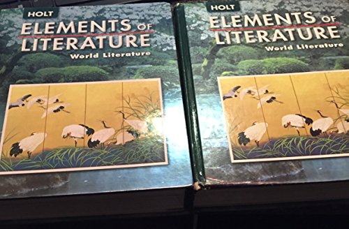 Beispielbild fr Elements of Literature: Student Edition World Literature 2006 zum Verkauf von Wonder Book