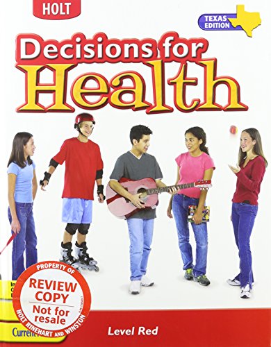 Beispielbild fr Decisions for Health Texas: Student Edition Level Red 2005 zum Verkauf von HPB-Red