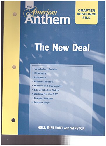 Imagen de archivo de The New Deal Chapter Resource File Holt American Anthem a la venta por Nationwide_Text