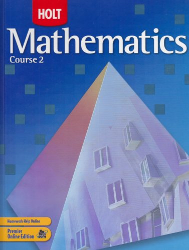 Beispielbild fr Holt Mathematics, Course 2, Grade 7 zum Verkauf von SecondSale