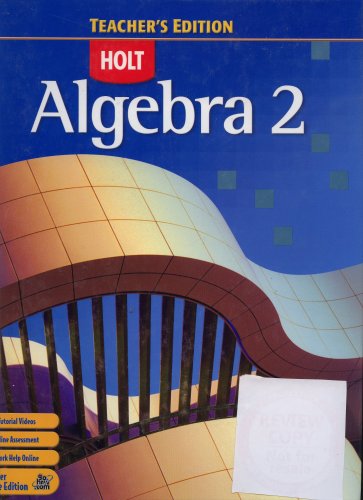 9780030385315: te-alg-2-2007