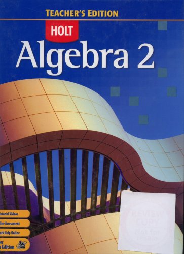 9780030385315: Algebra 2
