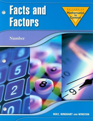 Math in Context, Grade 7 Facts and Factors: Holt Math in Context (9780030385643) by Encycbrita