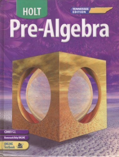 Stock image for Holt Pre-Algebra Tennessee: Edition student Edition+ 2005 ; 9780030386824 ; 0030386829 for sale by APlus Textbooks