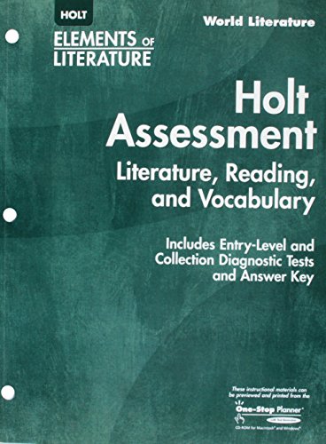 9780030387449: Elements of Literature: Holt Assessment: Literature, Reading, and Vocabulary World Literature: Elements of Literature World Literature (World Literature 2006)