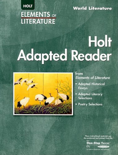Stock image for Elements of Literature: The Holt Adapted Reader World Literature for sale by Allied Book Company Inc.