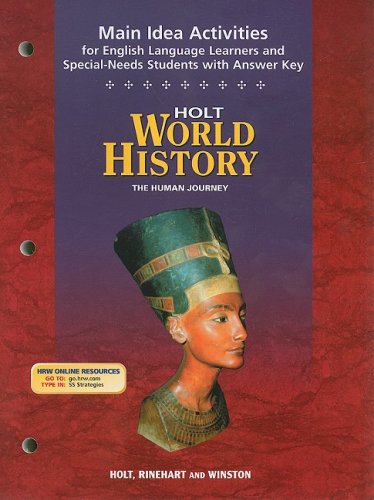 Beispielbild fr Holt World History Main Idea Activities for English Language Learners and Special-Needs Students with Answer Key: The Human Journey zum Verkauf von ThriftBooks-Atlanta