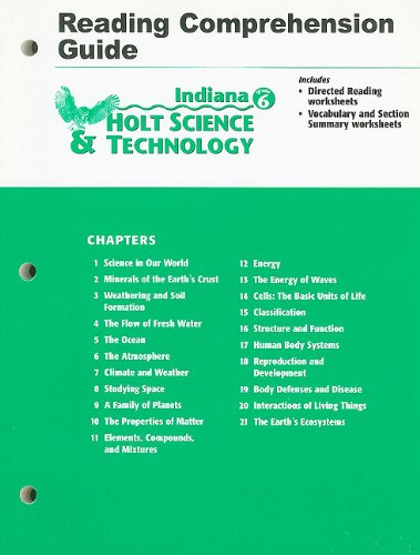 Stock image for Holt Science and Technology Indiana: Reading Comprehension Guide Grade 6 for sale by dsmbooks
