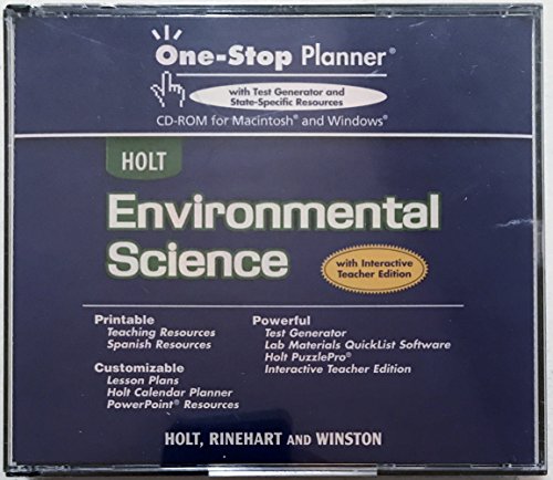 Stock image for One-Stop Planner: Holt Environmental Science, Teacher*s Edition for sale by dsmbooks