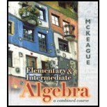 Stock image for Elementary and Intermediate Algebra : A Combined Course for sale by Better World Books