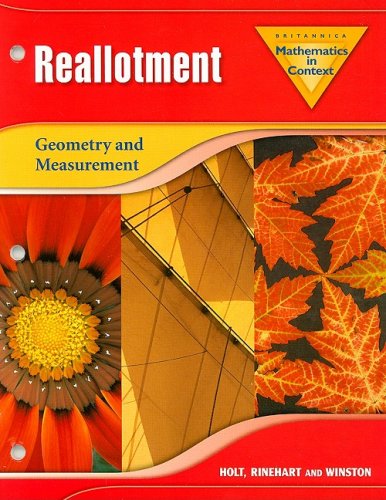 Stock image for Math in Context : Reallotment for sale by Better World Books