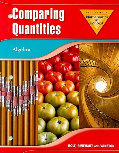 9780030396274: Comparing Quantities Grade 6: Holt Math in Context