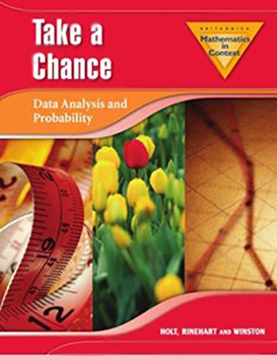 9780030398025: Holt Math in Context: Take A Chance Teachers Guide Grade 6