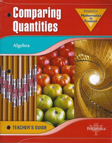 9780030398124: Holt Math in Context: Comparing Quantities Teachers Guide Grade 6