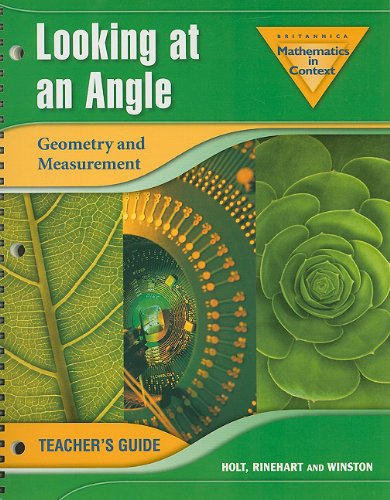 Beispielbild fr Looking at an Angle: Geometry and Measurement (Britannica Mathematics in Context) zum Verkauf von Better World Books