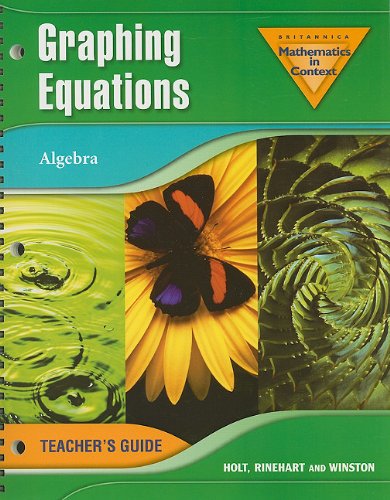 Beispielbild fr Graphing Equations: Algebra (Britannica Mathematics in Context) zum Verkauf von Allied Book Company Inc.