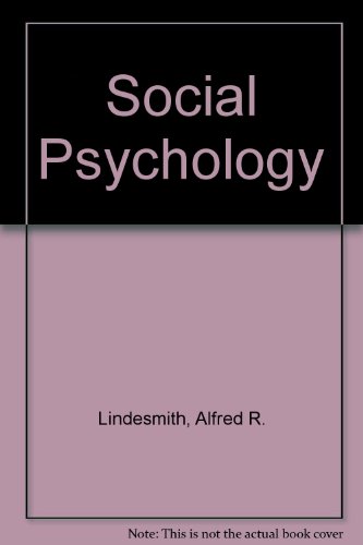 9780030398612: Social Psychology