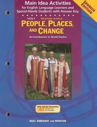 Stock image for Holt People, Places, and Change: An Introduction to World Studies: Main Activity (Spanish) Grades 6-8 Western World for sale by Georgia Book Company