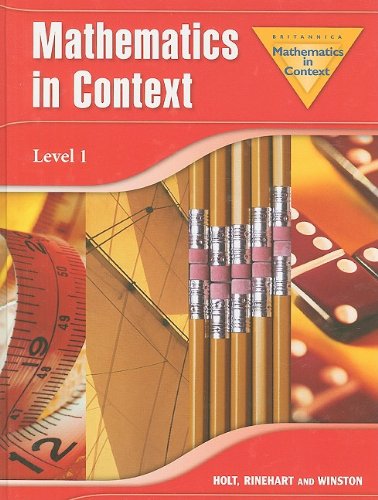 9780030403743: Math in Context, Grade 6 Level 1: Holt Math in Context