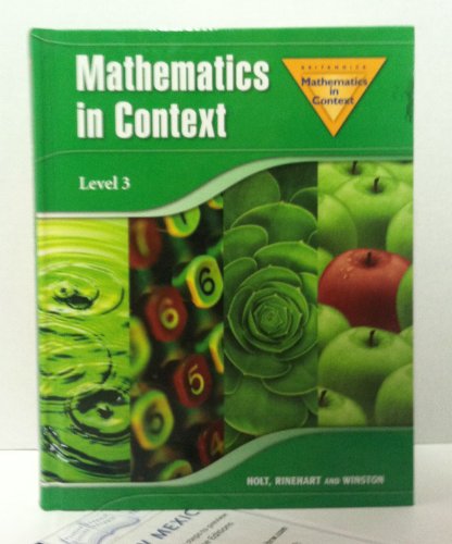 Stock image for Mathematics In Context, Level 3 for sale by Jenson Books Inc