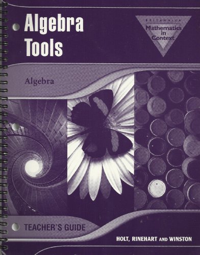 Beispielbild fr Tg/Algebra Tools MIC 2006 zum Verkauf von Better World Books