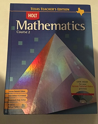 9780030411540: mathematics-course-2-texas-teacher-s-edition