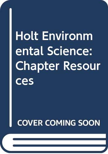 Stock image for Holt Environmental Science: Chapter Resources for sale by Iridium_Books