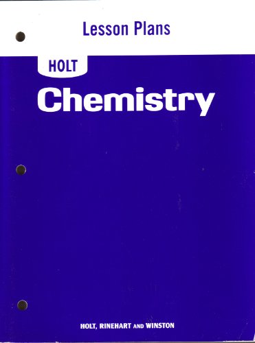 9780030413087: Title: Lesson Plans for Holt Chemistry