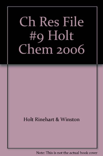 Stock image for Ch Res File #9 Holt Chem 2006 for sale by Nationwide_Text