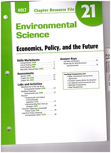 Stock image for Ch Res File #20 Env Sci 2006 (Holt Environmental Science) for sale by Allied Book Company Inc.