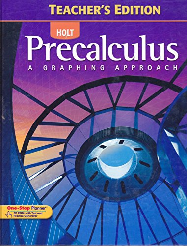 9780030416484: Precalculus: A Graphing Approach (Teacher's Edition)