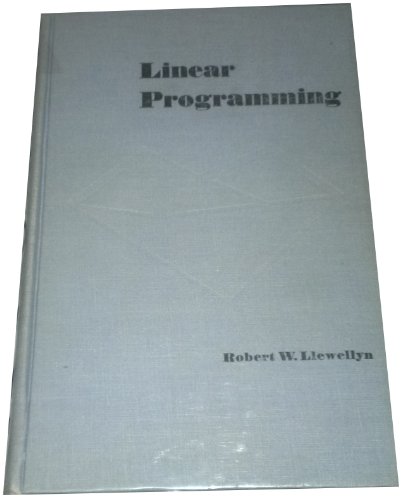 Stock image for Linear Programming Llewellyn, Robert W. for sale by Librisline