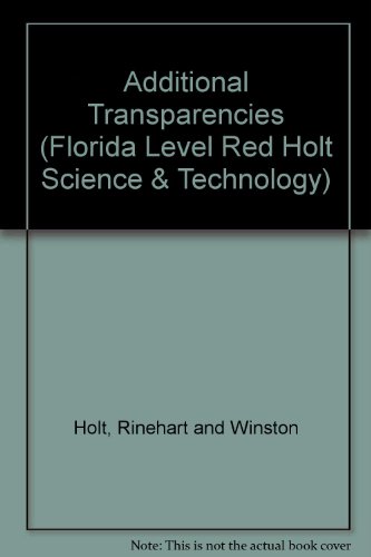 Imagen de archivo de Additional Transparencies (Florida Level Red Holt Science & Technology) ; 9780030417078 ; 0030417074 a la venta por APlus Textbooks