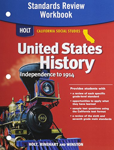 Stock image for Holt United States History: Standards Review Workbook Grades 6-8 Beginnings to 1914 for sale by SecondSale