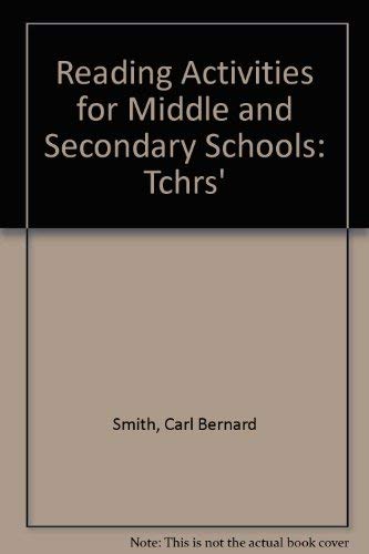 Imagen de archivo de Reading activities for middle and secondary schools: A handbook for teachers a la venta por HPB-Red