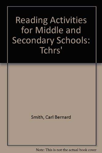 Stock image for Reading activities for middle and secondary schools: A handbook for teachers for sale by HPB-Red