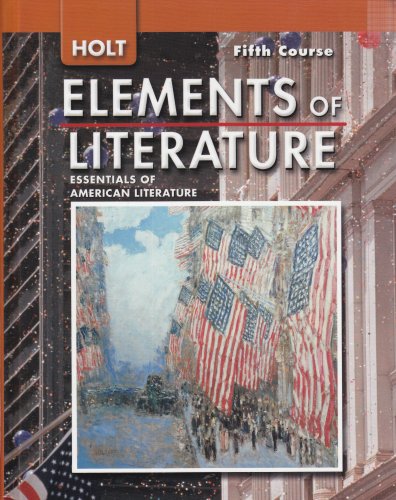 Imagen de archivo de Holt Elements of Literature, Fifth Course Grade 11 a la venta por Better World Books