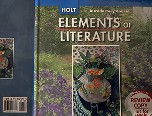 Stock image for Elements of Literature: Introductory Course, Annotated Teachers Edition for sale by KuleliBooks