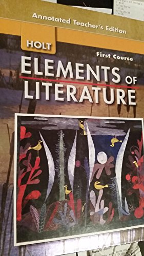 9780030424236: Elements of Literature: Grade 7, First Course 2007