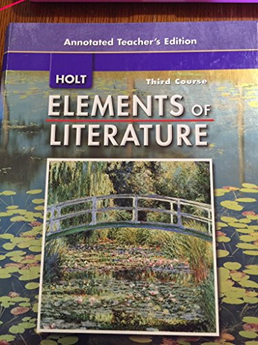 Stock image for Elements of Literature - Third Course ( Holt Teacher's Edition) [Hardcover] G. Kylene Beers for sale by RareCollectibleSignedBooks