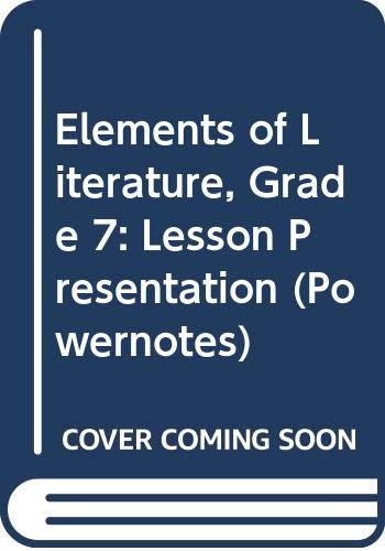 Stock image for Holt Elements Of Literature, First Course: PowerNotes Lesson Presentations With Video CD-ROM: Original Wraps (2007 Copyright) for sale by ~Bookworksonline~