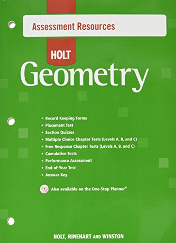 9780030427480: Assessment Resources With Answer Key Geometry 2007
