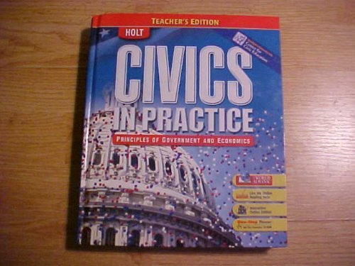 Beispielbild fr Civics in Practice: Principles of Government and Economics, Teacher's Edition zum Verkauf von Front Cover Books